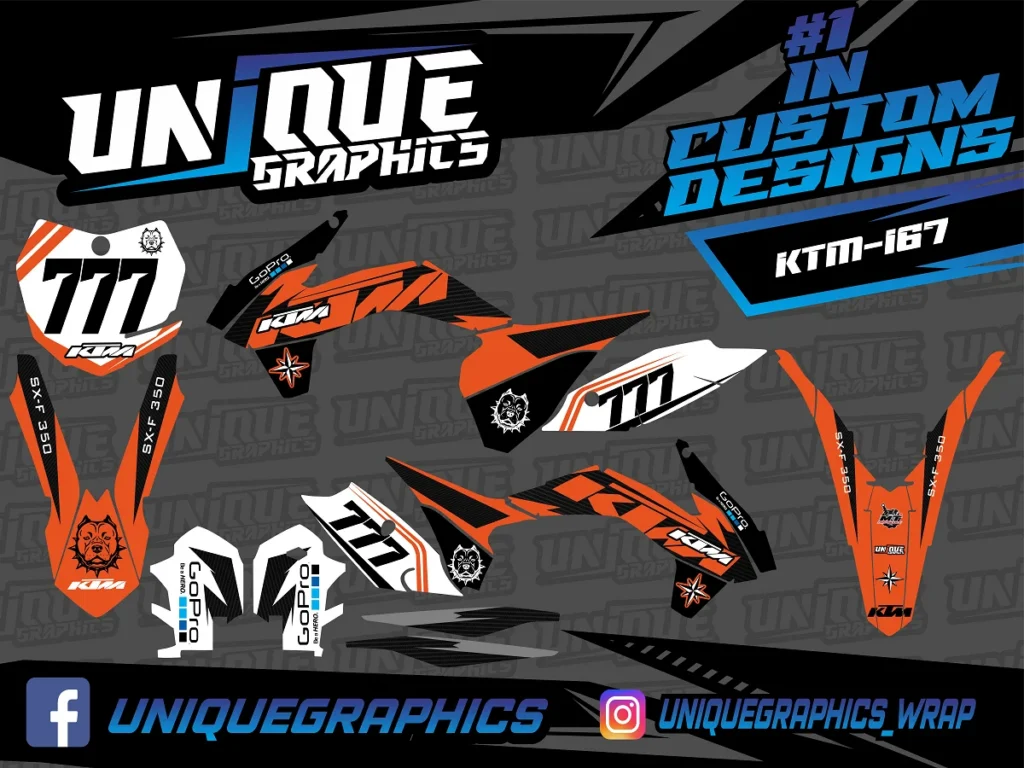 Okleina motocyklowa KTM - KTM-167