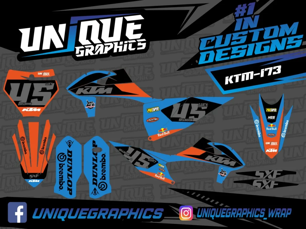 Okleina motocyklowa KTM - KTM-173