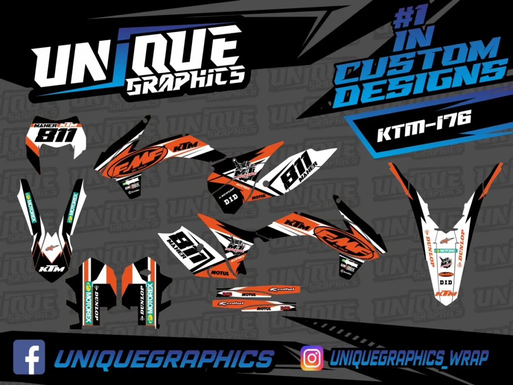 Okleina motocyklowa KTM - KTM-176