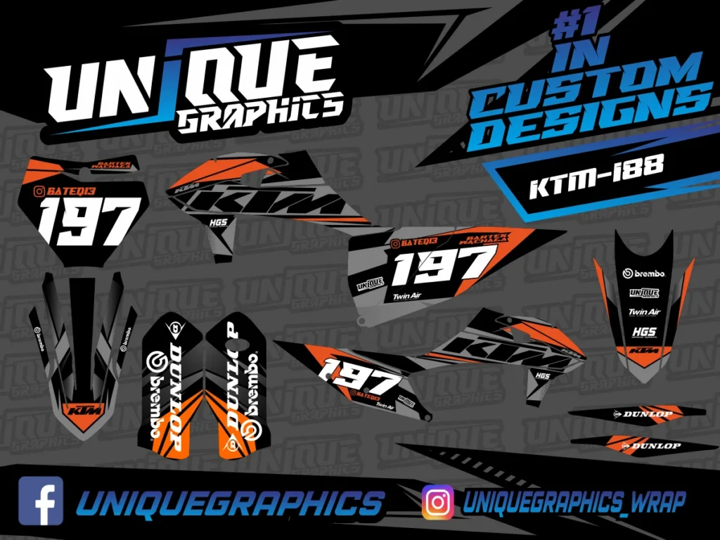 Okleina motocyklowa KTM - KTM-188