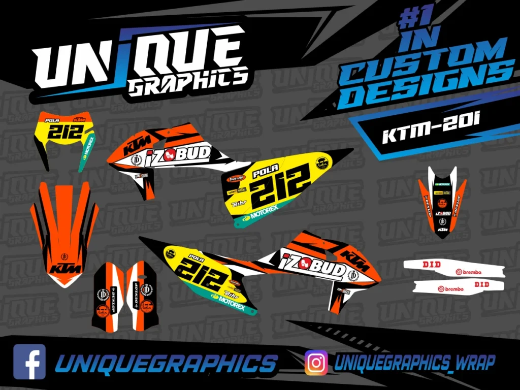 Okleina motocyklowa KTM - KTM-201