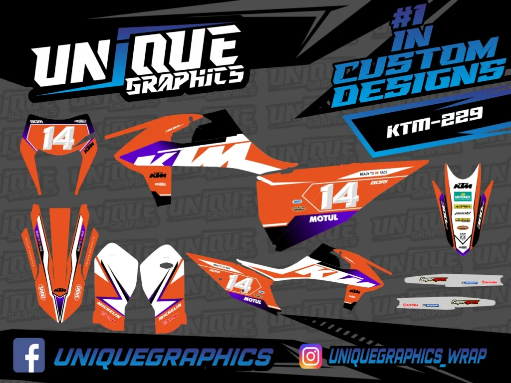 Okleina motocyklowa KTM - KTM-229