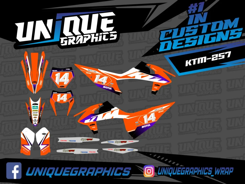 Okleina motocyklowa KTM - KTM-257