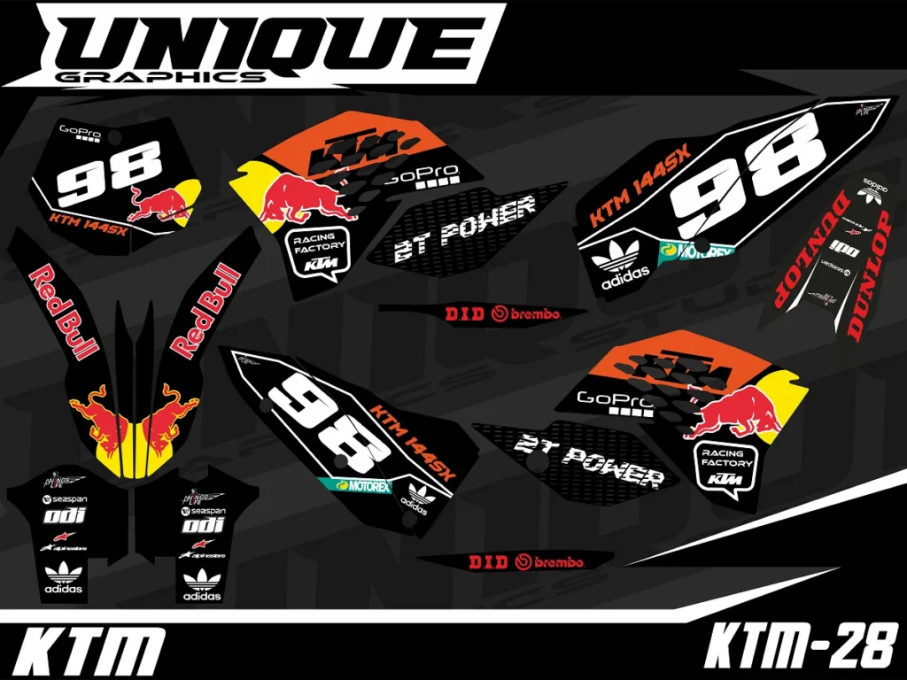 Okleina motocyklowa KTM - KTM-28