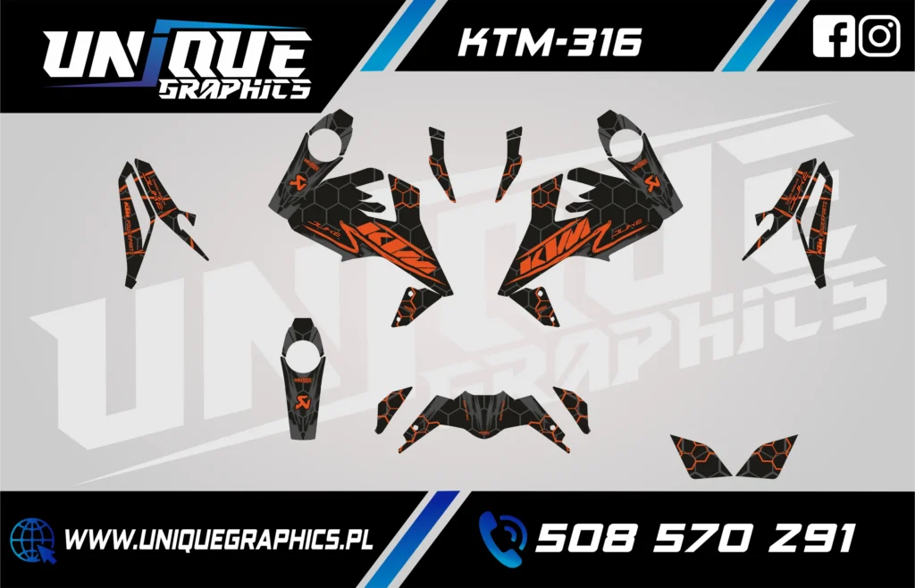 Okleina motocyklowa KTM - KTM-316