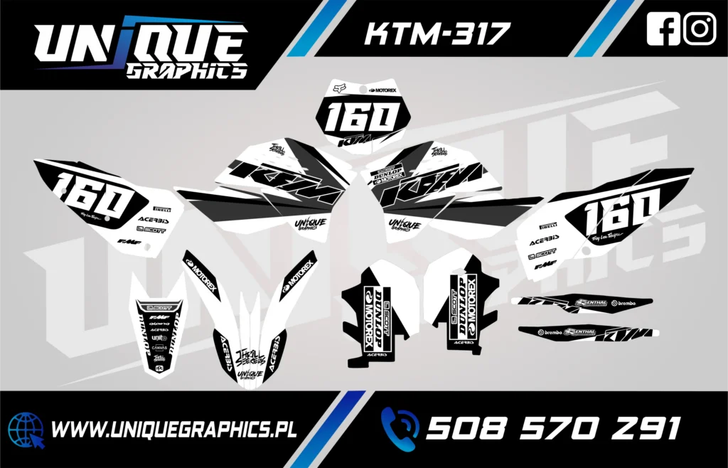 Okleina motocyklowa KTM - KTM-317
