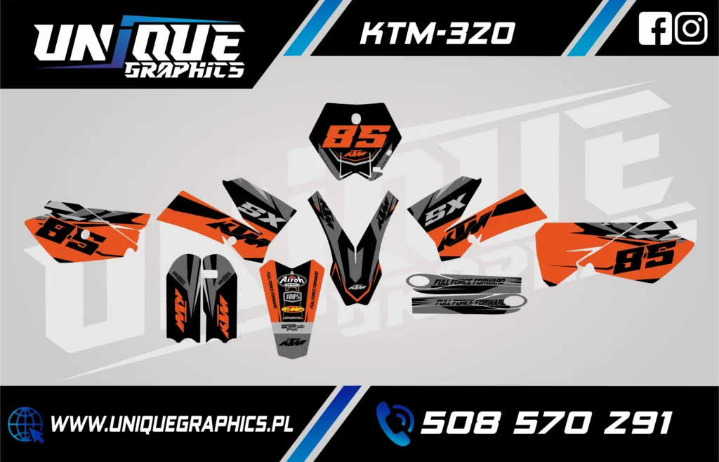 Okleina motocyklowa KTM - KTM-320