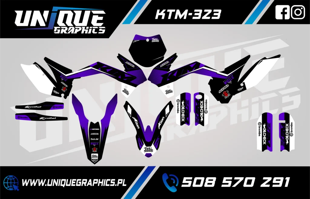 Okleina motocyklowa KTM - KTM-323