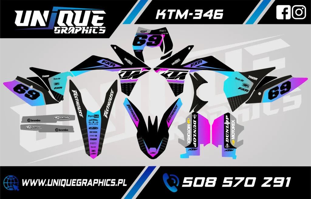 Okleina motocyklowa KTM - KTM-346