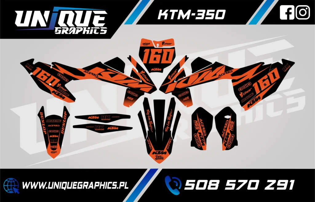 Okleina motocyklowa KTM - KTM-350