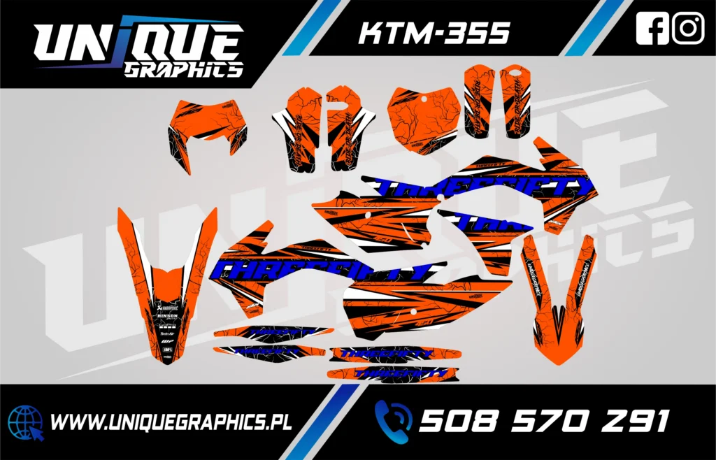 Okleina motocyklowa KTM - KTM-355