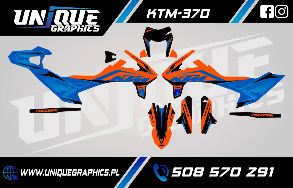 Okleina motocyklowa KTM - KTM-370