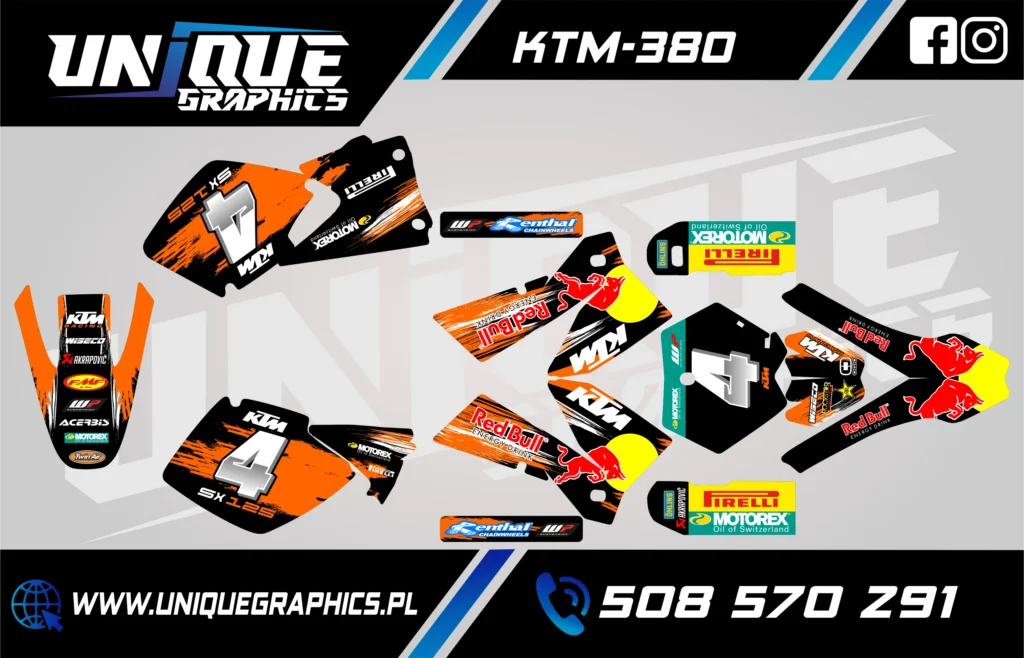 Okleina motocyklowa KTM - KTM-380