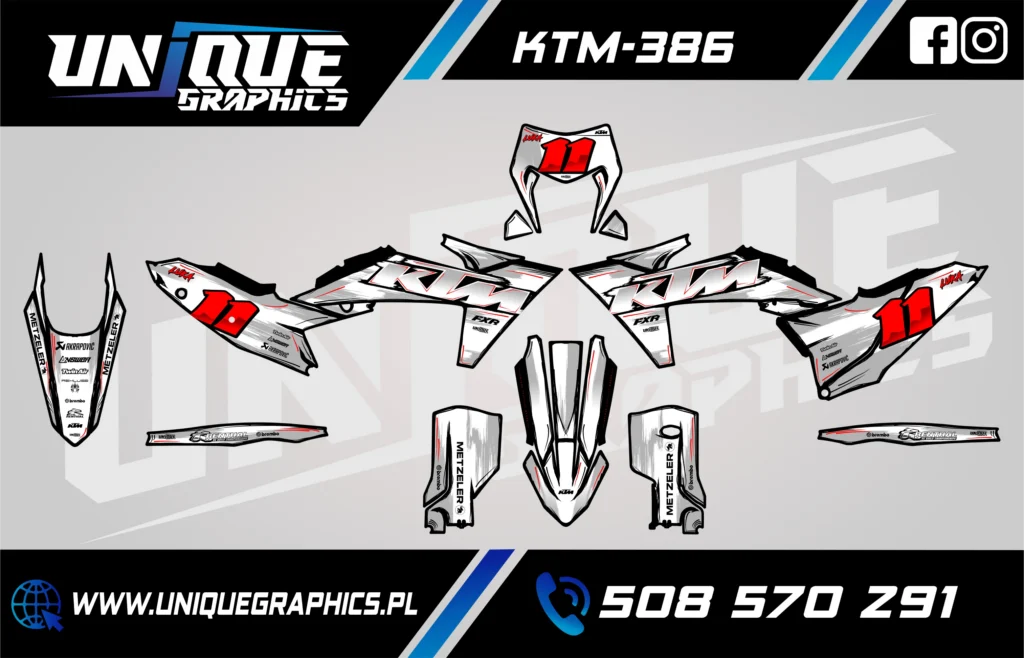 Okleina motocyklowa KTM - KTM-386