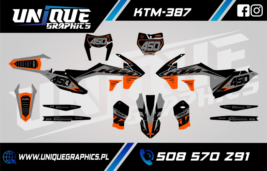Okleina motocyklowa KTM - KTM-387