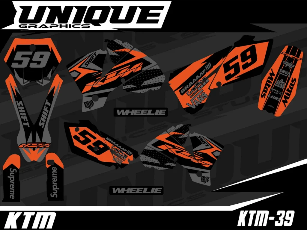 Okleina motocyklowa KTM - KTM-39