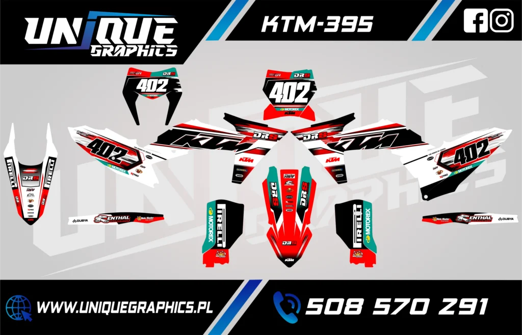 Okleina motocyklowa KTM - KTM-395