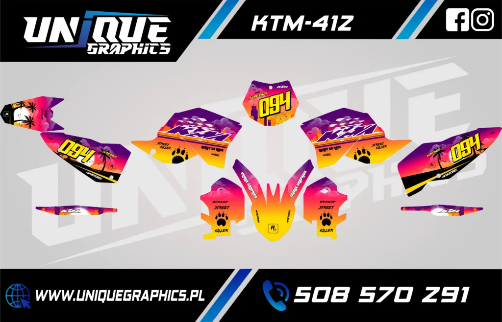 Okleina motocyklowa KTM - KTM-412