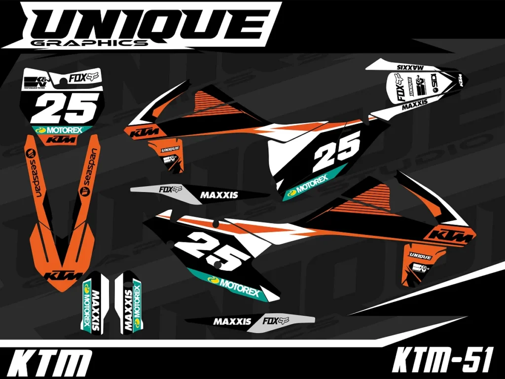 Okleina motocyklowa KTM - KTM-51