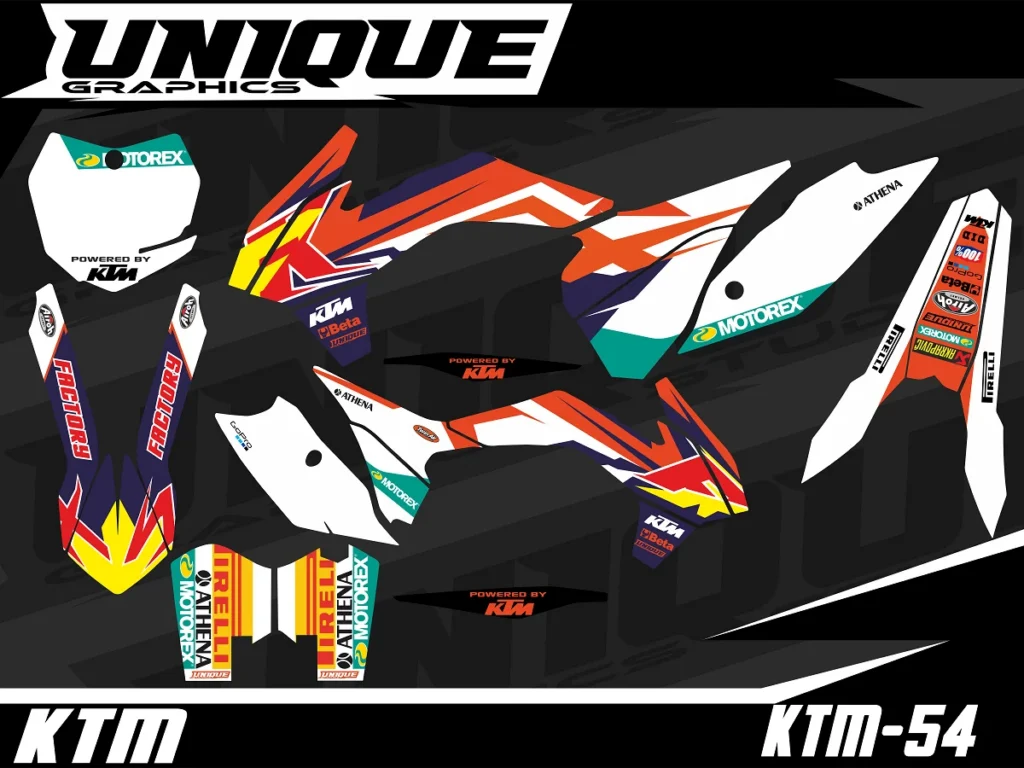 Okleina motocyklowa KTM - KTM-54