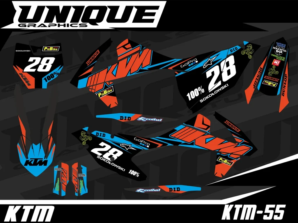 Okleina motocyklowa KTM - KTM-55