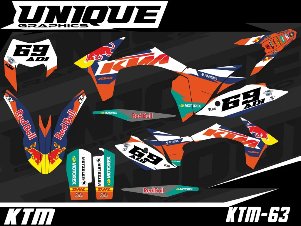 Okleina motocyklowa KTM - KTM-63
