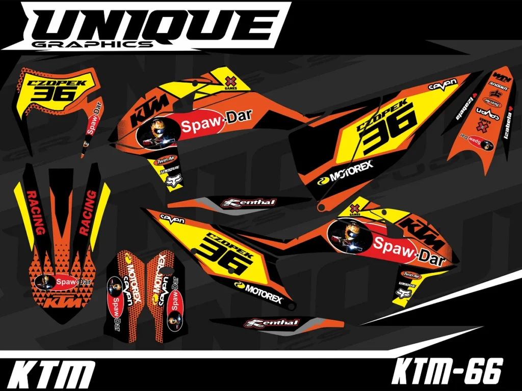 Okleina motocyklowa KTM - KTM-66