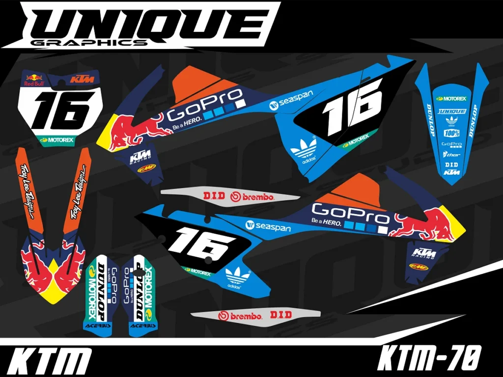 Okleina motocyklowa KTM - KTM-70