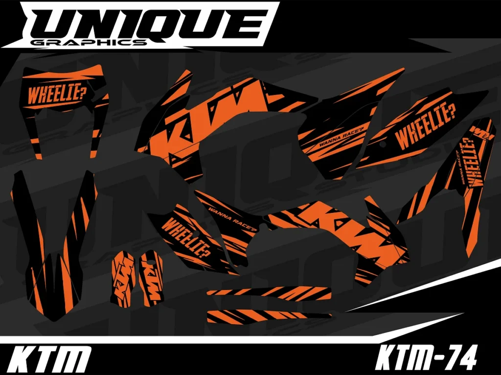Okleina motocyklowa KTM - KTM-74