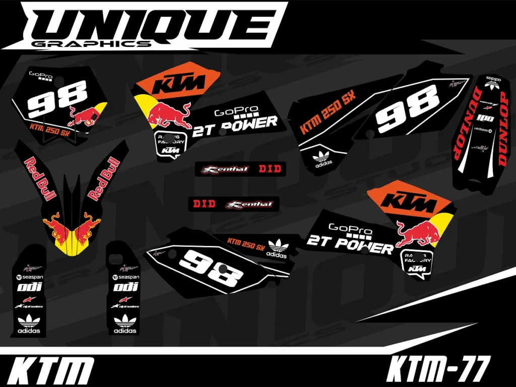 Okleina motocyklowa KTM - KTM-77