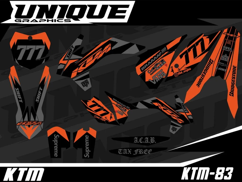 Okleina motocyklowa KTM - KTM-83