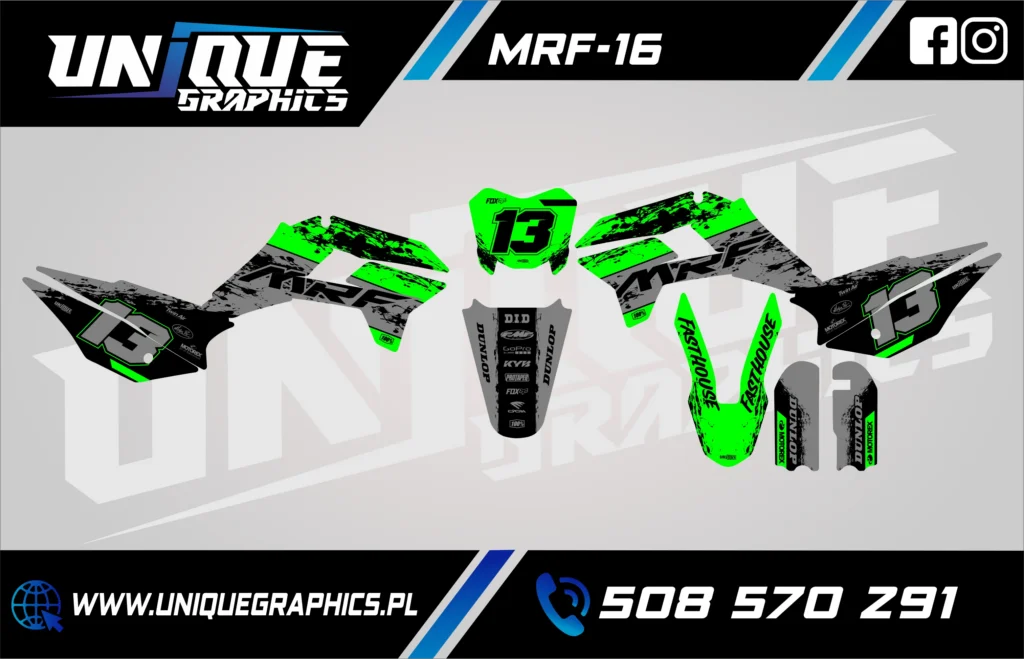 Okleina motocyklowa MRF - MRF-16