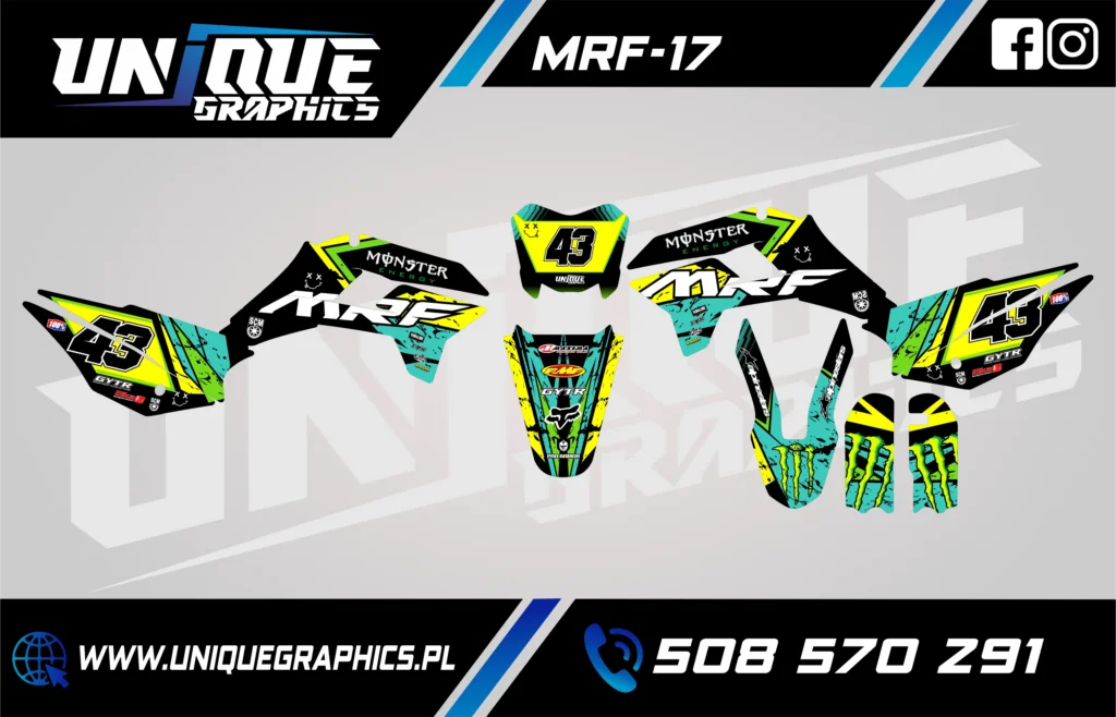 Okleina motocyklowa MRF - MRF-17