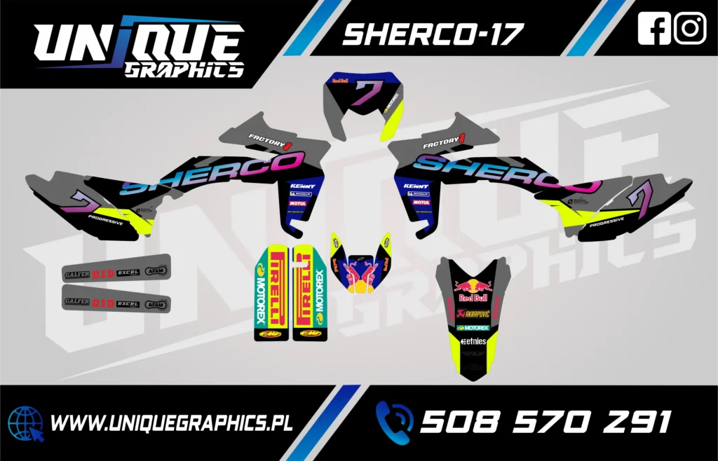 Okleina motocyklowa SHERCO - SHERCO-17