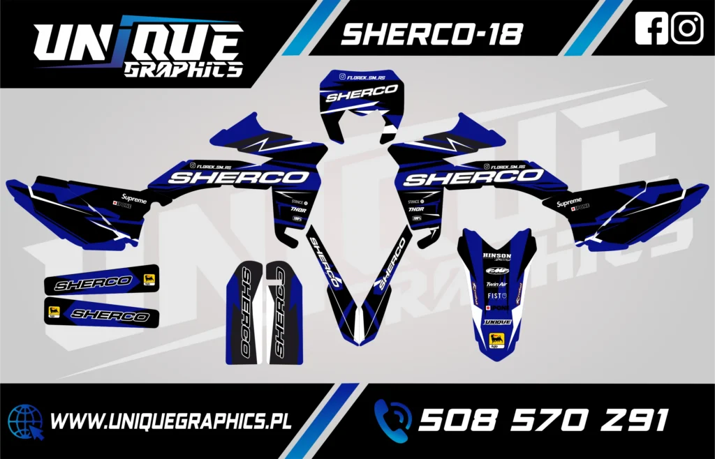 Okleina motocyklowa SHERCO - SHERCO-18