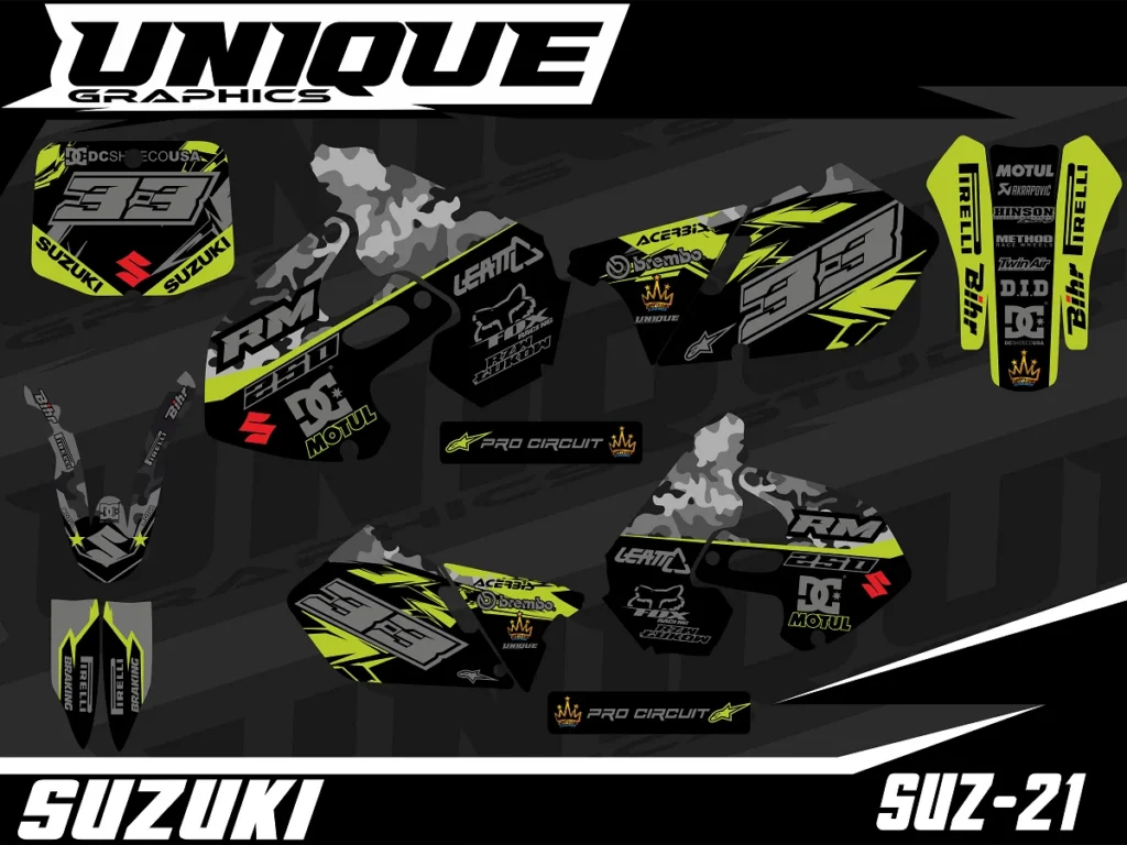 Okleina motocyklowa SUZUKI - SUZ-21