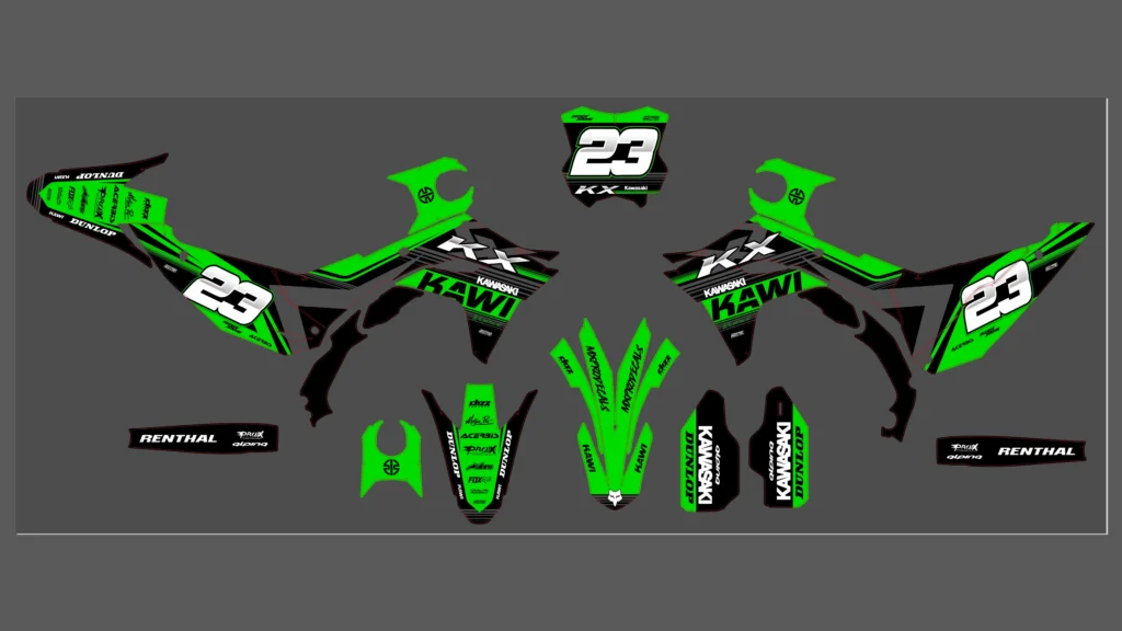 Okleina motocyklowa KAWASAKI - KAW-126
