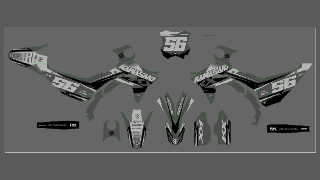 Okleina motocyklowa KAWASAKI - KAW-129
