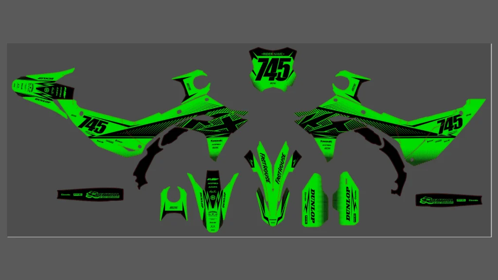 Okleina motocyklowa KAWASAKI - KAW-130
