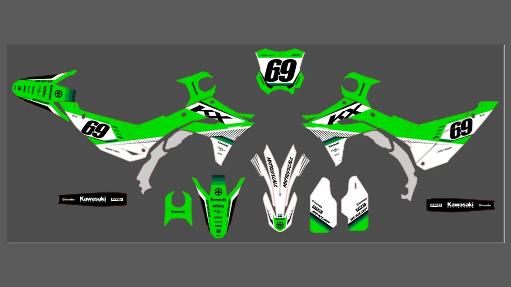 Okleina motocyklowa KAWASAKI - KAW-132