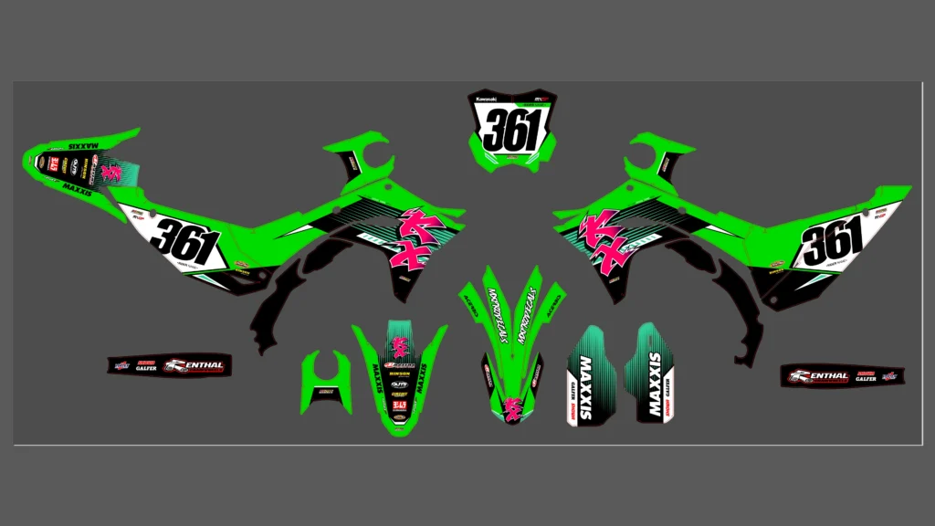 Okleina motocyklowa KAWASAKI - KAW-133