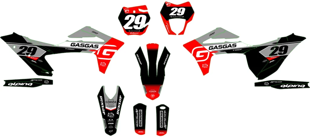 Okleina motocyklowa GAS GAS - GAS-73