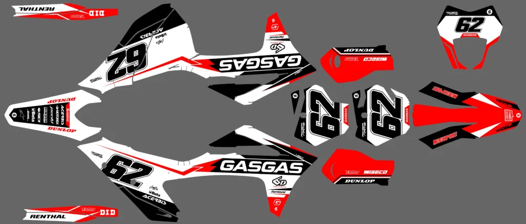 Okleina motocyklowa GAS GAS - GAS-74
