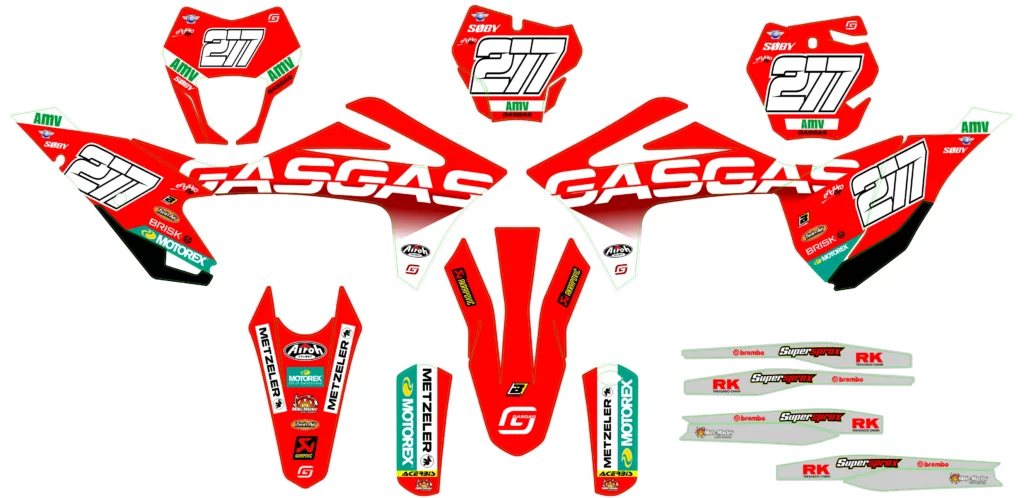 Okleina motocyklowa GAS GAS - GAS-77