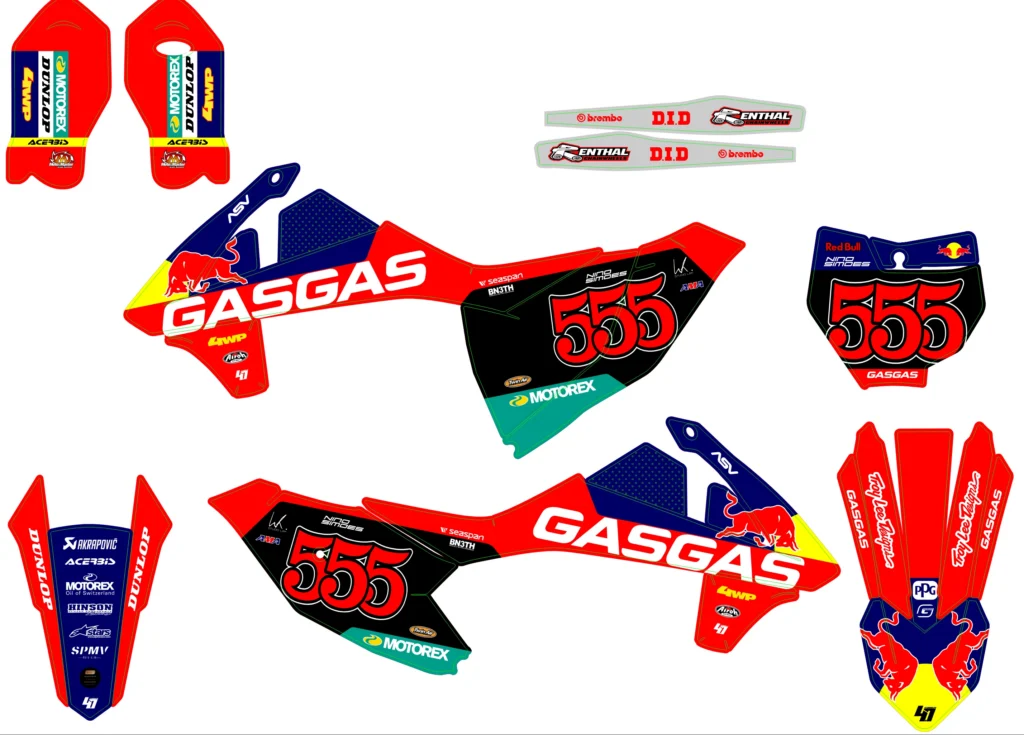 Okleina motocyklowa GAS GAS - GAS-78