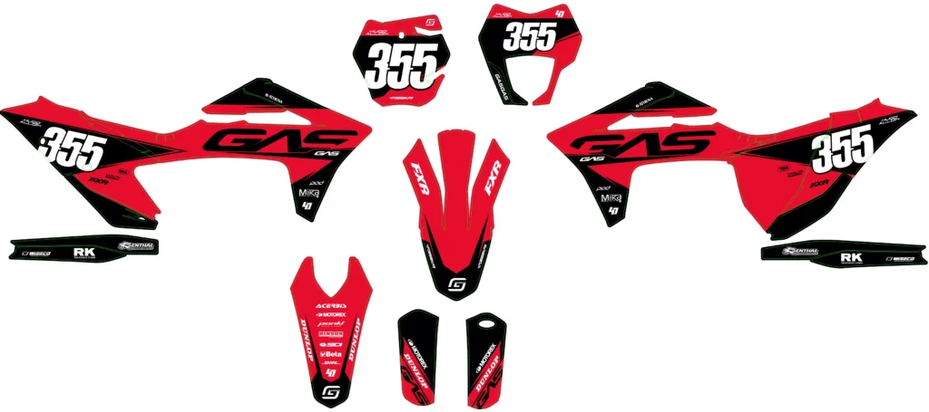 Okleina motocyklowa GAS GAS - GAS-80