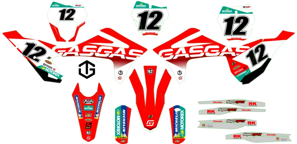 Okleina motocyklowa GAS GAS - GAS-82