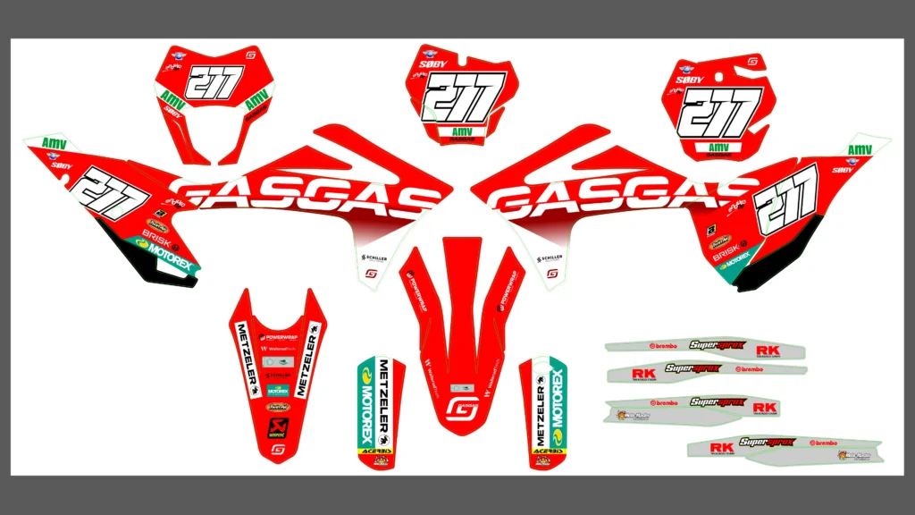 Okleina motocyklowa GAS GAS - GAS-83