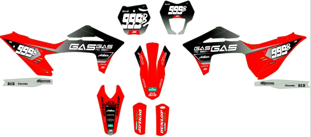 Okleina motocyklowa GAS GAS - GAS-86