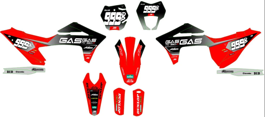 Okleina motocyklowa GAS GAS - GAS-88